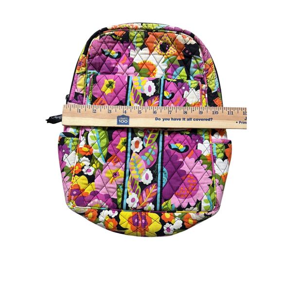 Vera Bradley Small Backpack Purse Va Va Bloom Floral Retired Pattern Flowers - Picture 3 of 5